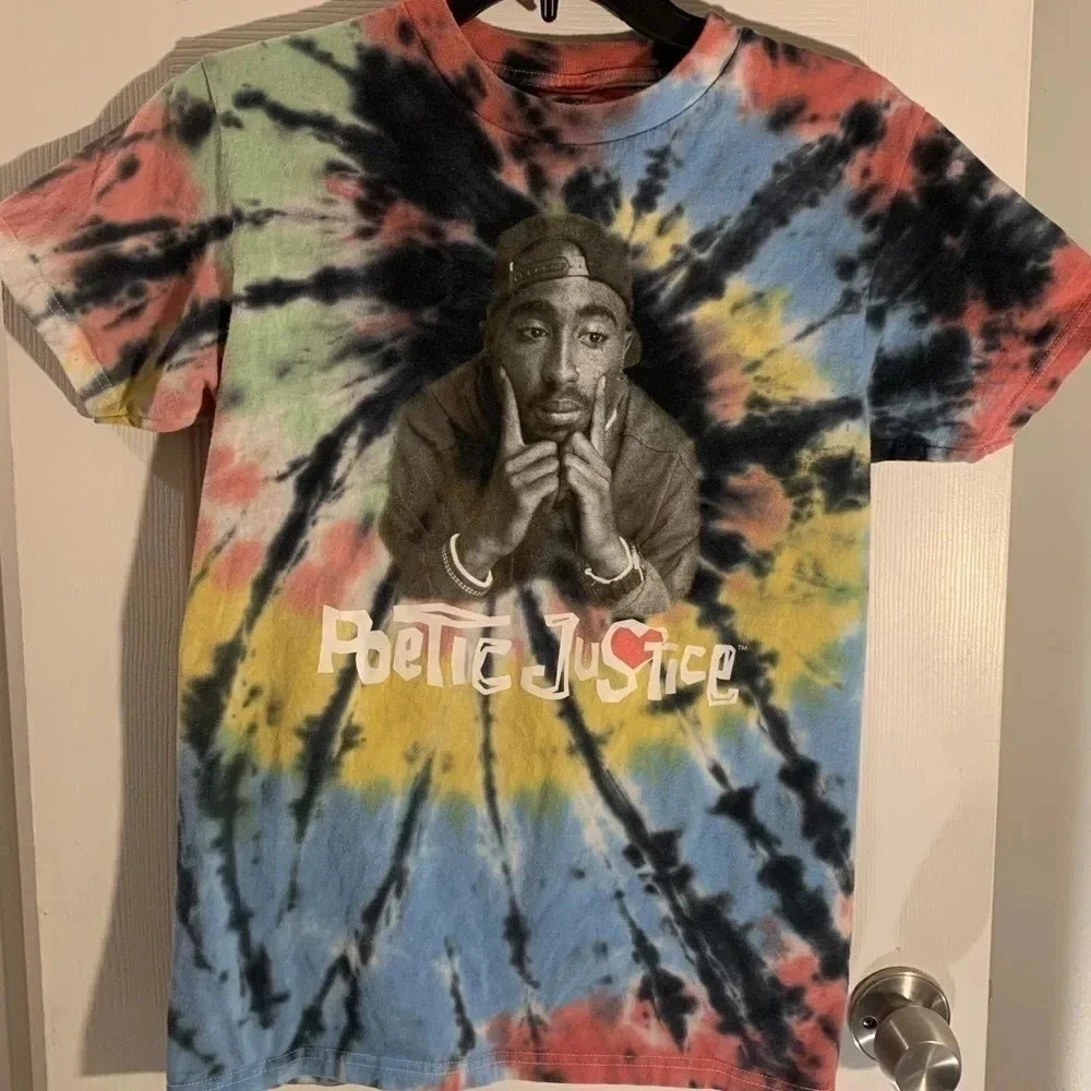 Philcos Poetic Justice Tupac Shakur tie dye tee shirt - M